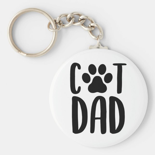 Llavero Tecla para papá de gato (Frente)
