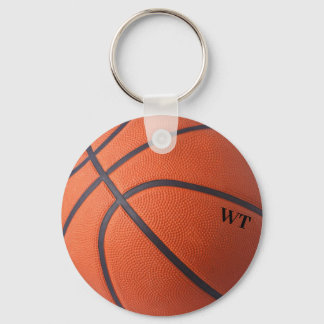 Llavero Tecla personalizada de iniciales de baloncesto