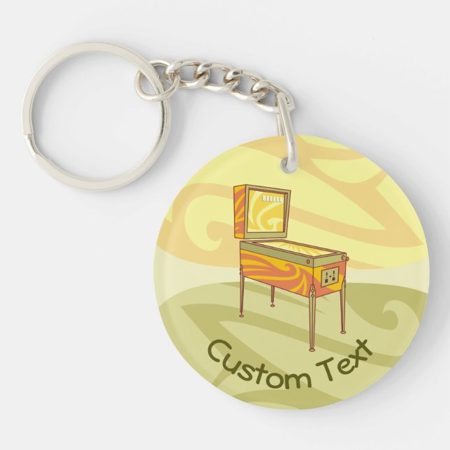 Llavero Tecla Pinball Machine Keychain (Frente)