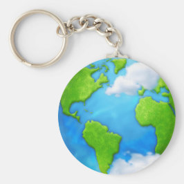 Llavero Tecla Planet Earth y nubes