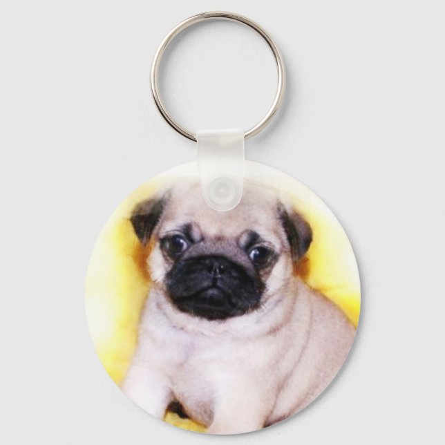 Llavero Tecla Pug Puppy (Anverso)