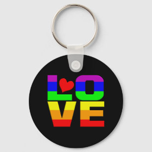 Llavero Tecla Rainbow Love