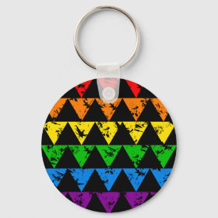 Llavero Tecla Rainbow Triangles
