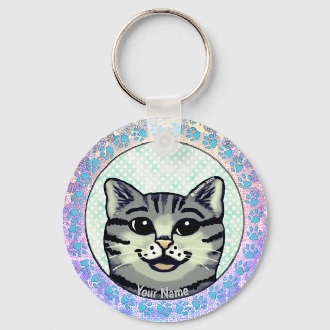 Llavero Tecla Ratzy cat Face (Anverso)