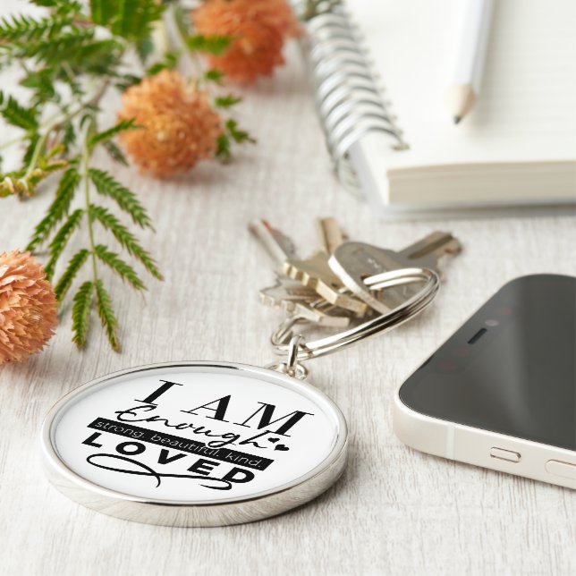 Llavero Tecla redonda premium (Lado)