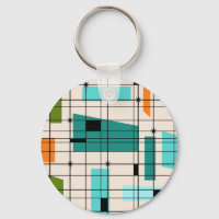Tecla Retro Grid y Starburts Button