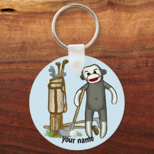 Llavero Tecla Sock Monkey Golf