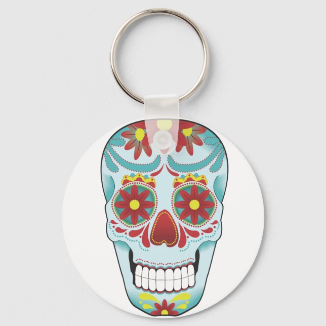 Llavero Tecla Sugar Skull (Anverso)