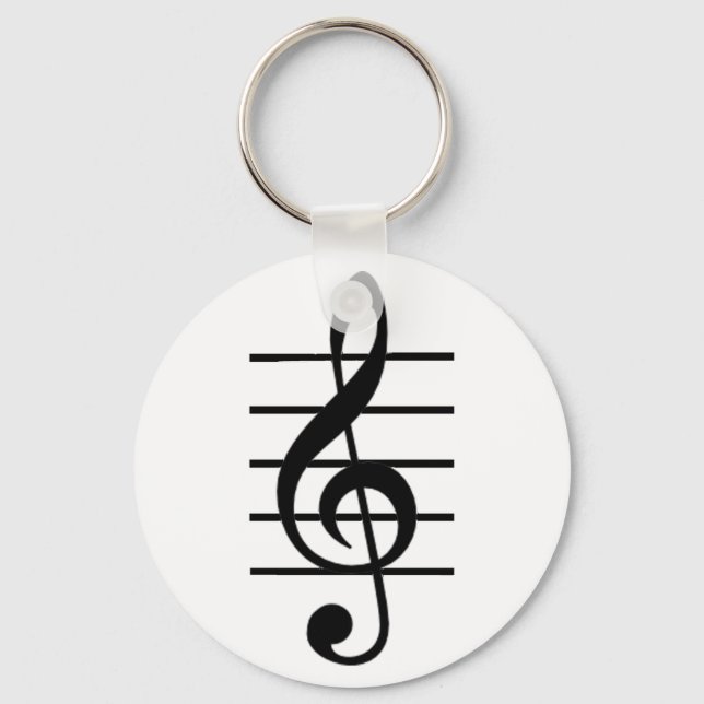 Llavero Tecla Treble Clef (Anverso)
