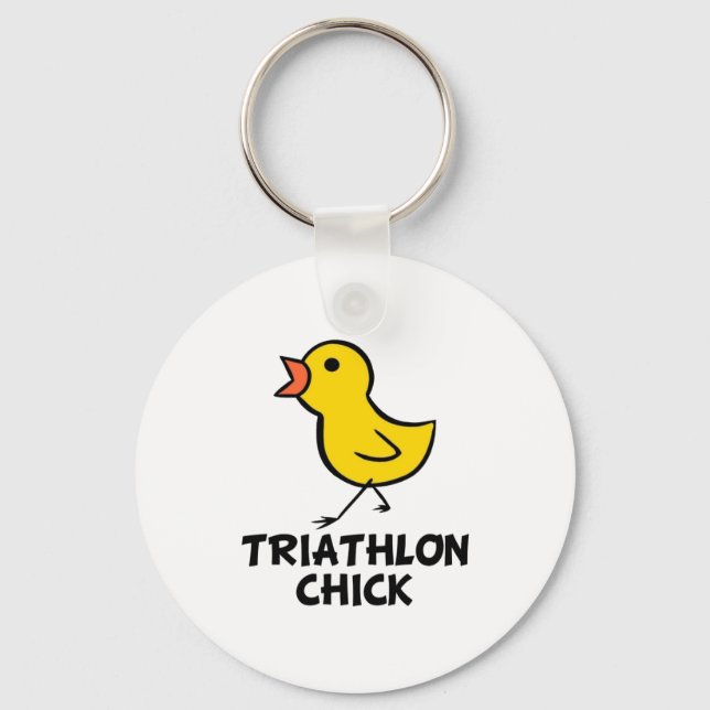 Llavero Tecla Triathlon Chick (Anverso)