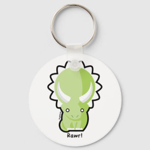 Llavero Tecla Triceratops