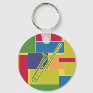 Llavero Tecla Trombone Colorbloqueos