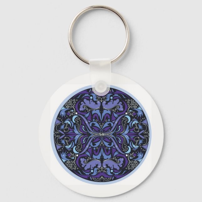Llavero Tecla Violet Hour Art Deco (Anverso)