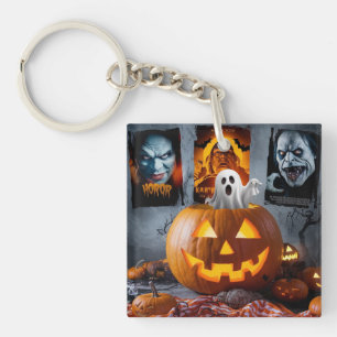 Llavero Teclado acrílico cuadrado de Halloween