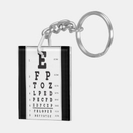 Llavero Teclado acrílico de gráfico ocular