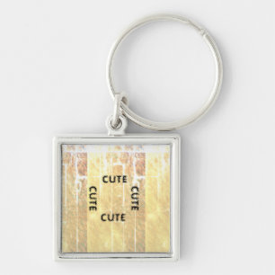 LLAVERO TECLADO CUTE_ NEGRO Y AMARILLO CLARO