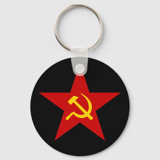 Llavero Teclado de la Estrella Roja Comunista (martillo y