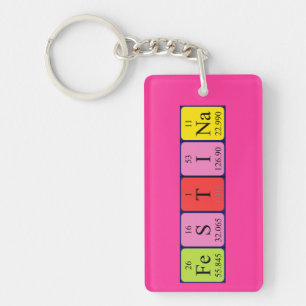 Llavero Teclado de nombre de tabla periódica Festina