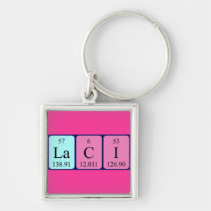 Llavero Teclado de nombre de tabla periódica Laci