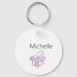 Llavero Teclado de piano y teclado de notas musicales