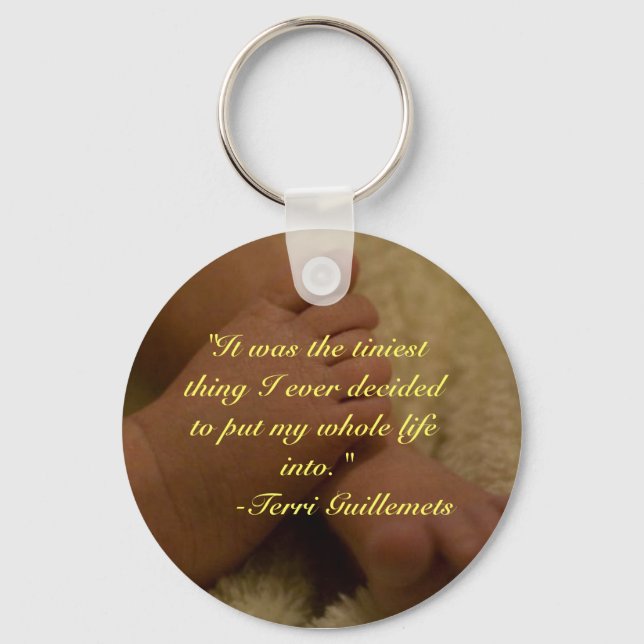 Llavero teclado de pies de bebé (Anverso)