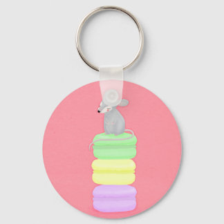 Llavero teclado de ratón y macarons