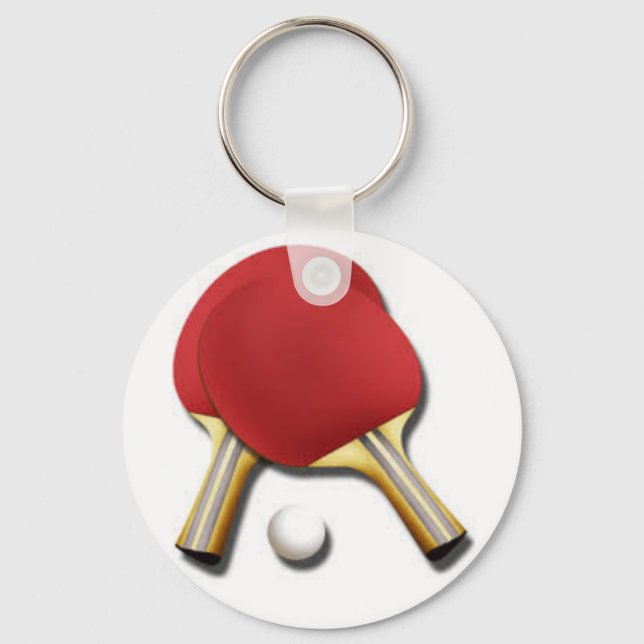 Llavero teclado del logotipo de tenis de mesa (Anverso)