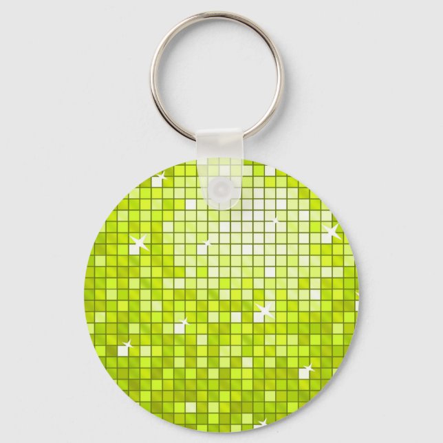 Llavero Teclado Disco Tiles Lime (Anverso)