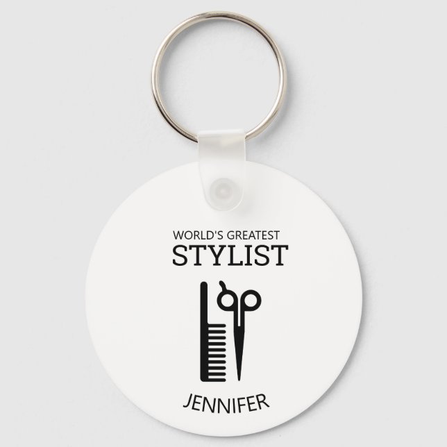 Llavero Teclado Hair Stylist (Anverso)