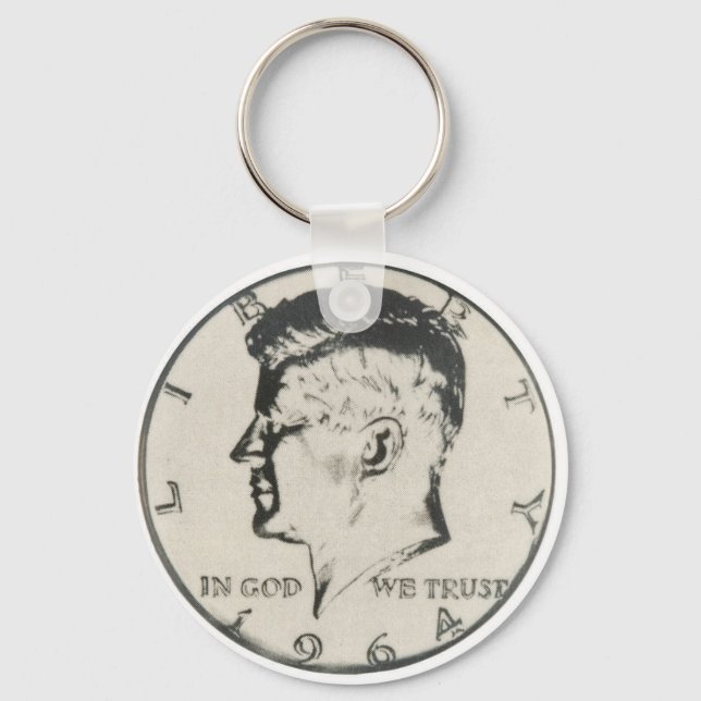 Llavero Teclado JFK Half Dollar (Anverso)