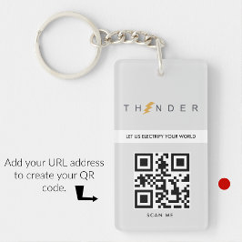 Llavero Teclas comerciales logotipo simple y minimalista