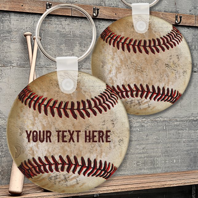 Llavero Teclas de béisbol personalizadas para TEAM o COACH (Gift ideas for baseball team. Baseball gifts for players from coach. Baseball team gifts. )