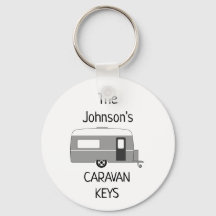 Teclas de caravana personalizadas nombre Keychain