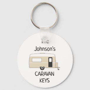 Llavero Teclas de caravana personalizadas nombre Keychain