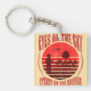 Llavero Teclas de drones geoespaciales/de reconocimiento