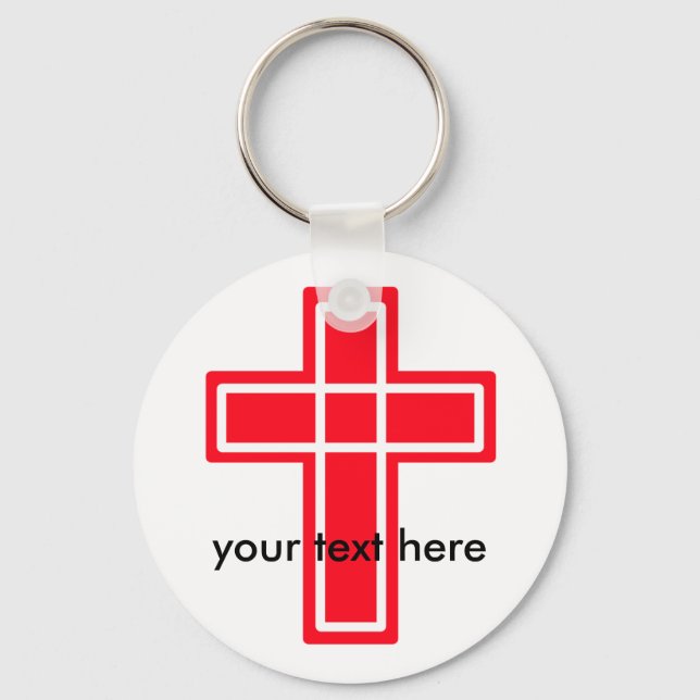 Llavero Teclas de la cruz roja y blanca (Anverso)