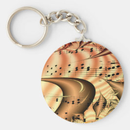 Llavero Teclas de música notas arte digital de destino mun