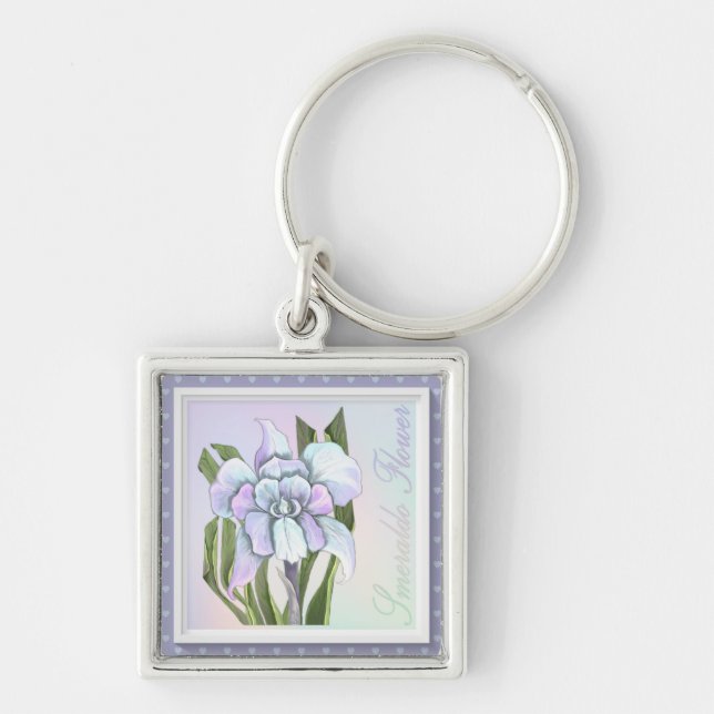 Llavero Teclas florales de Smeraldo (Frente)