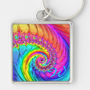 Llavero Teclas Fractal Glass 6