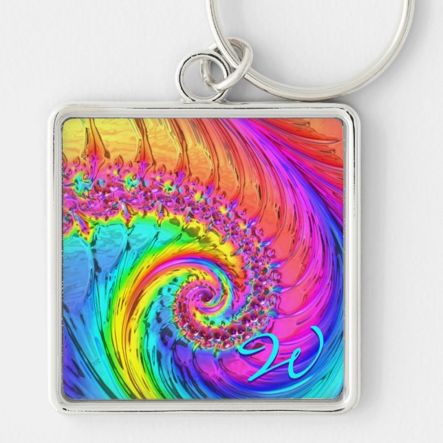 Llavero Teclas Fractal Glass 6 (Frente)