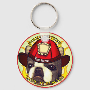 Llavero Teclas para bomberos de Boston Terrier