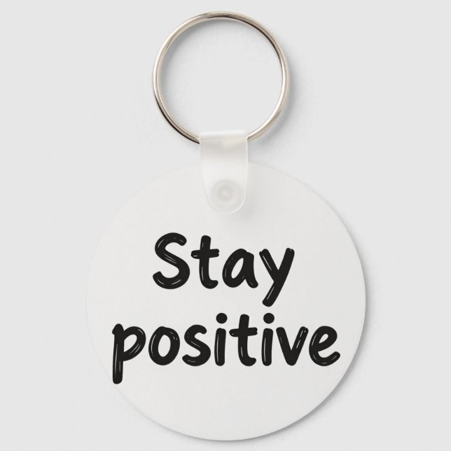 Llavero Teclas para mantener la positividad (Anverso)