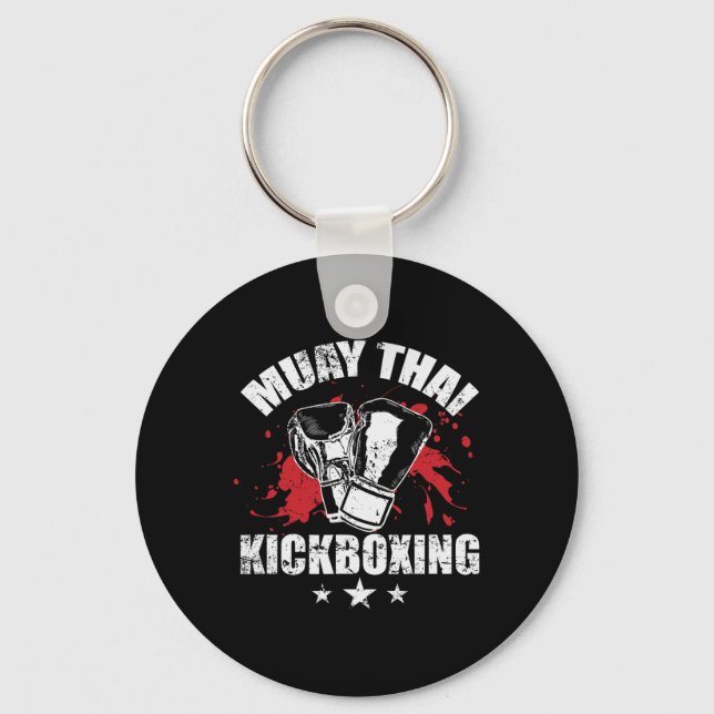 Llavero Técnicas tradicionales de kickboxing de Muay Thai (Anverso)