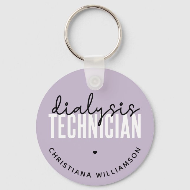 Llavero Técnico de diálisis personalizado | Regalos de téc (Anverso)