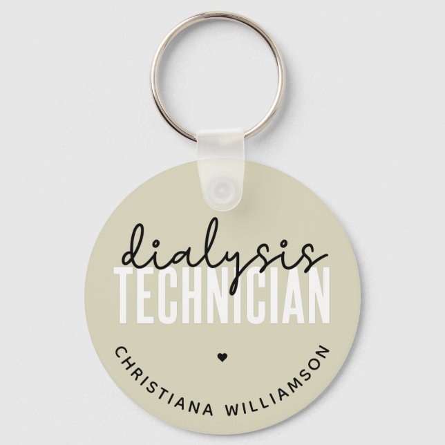 Llavero Técnico de diálisis personalizado | Regalos tecnol (Anverso)