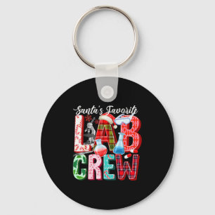 Llavero Técnico de laboratorio de Navidad del equipo de la
