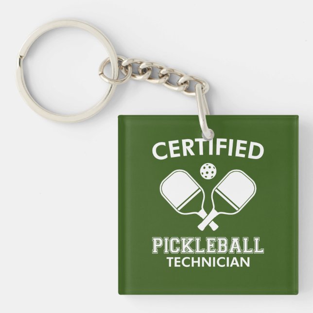 Llavero Técnico de Pickleball Certificado (Frente)