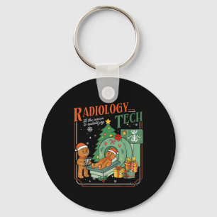 Llavero Técnico de Radiología de Navidad Divertido Hombre