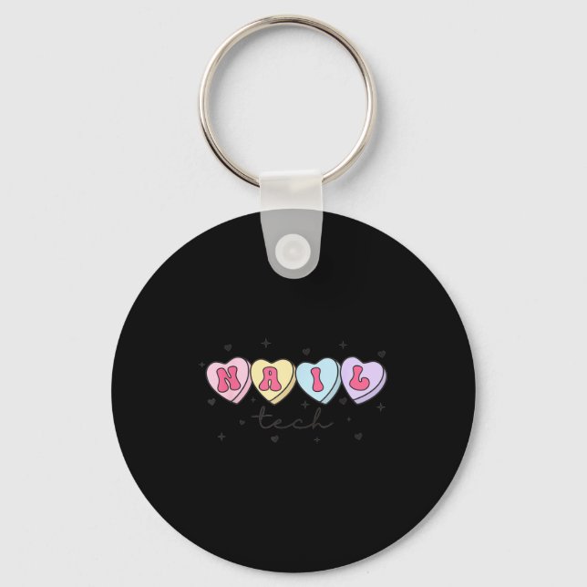 Llavero Técnico de uñas Día de San Valentín Corazón Manicu (Anverso)