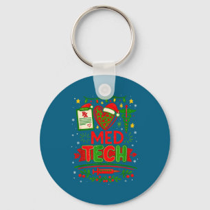Llavero Técnico médico de Navidad Tecnólogo médico de farm